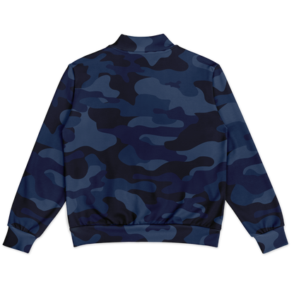 Baseball Jacket | Deep Blue Camouflage | Heavyweight Coat