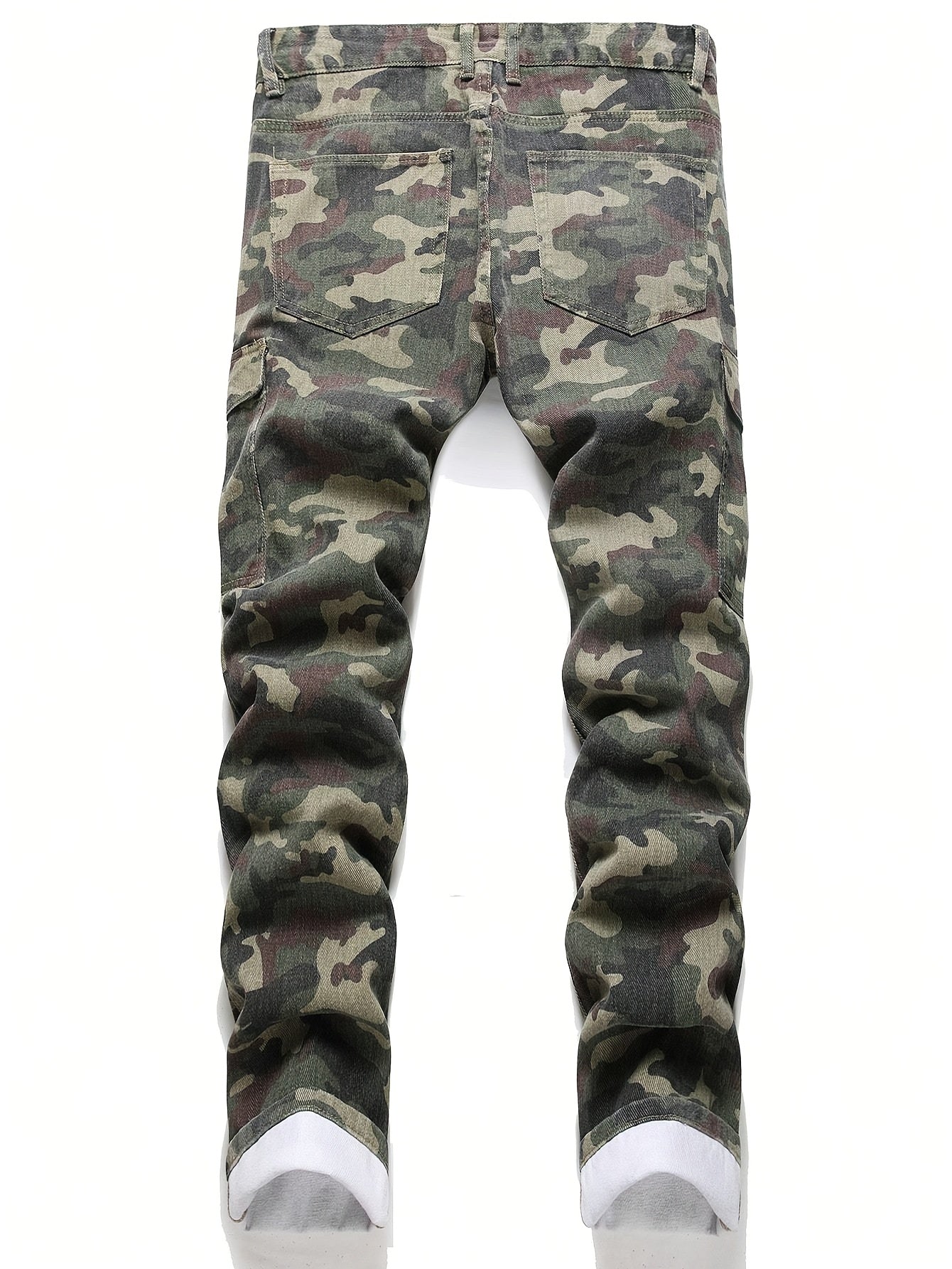 Men's Camouflage Denim Jeans | Non-Stretch Twill Weave