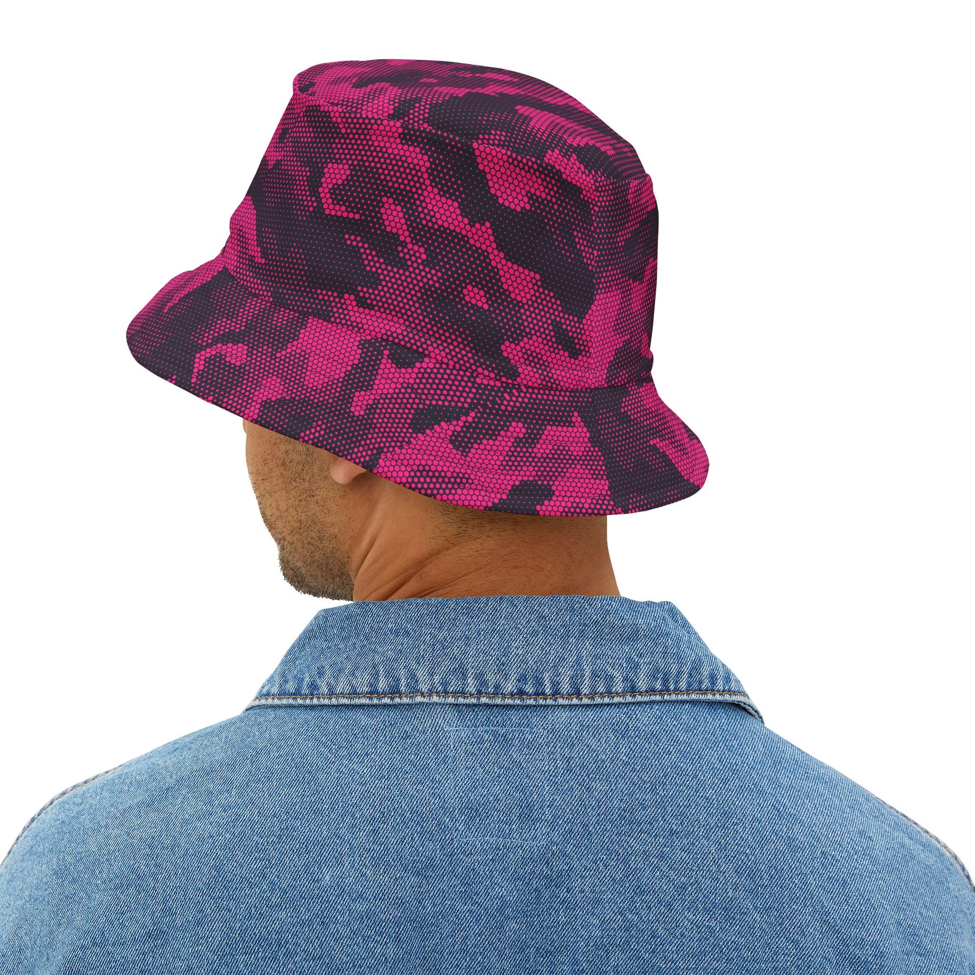 Camo Bucket Hat | Digital Pink Camouflage