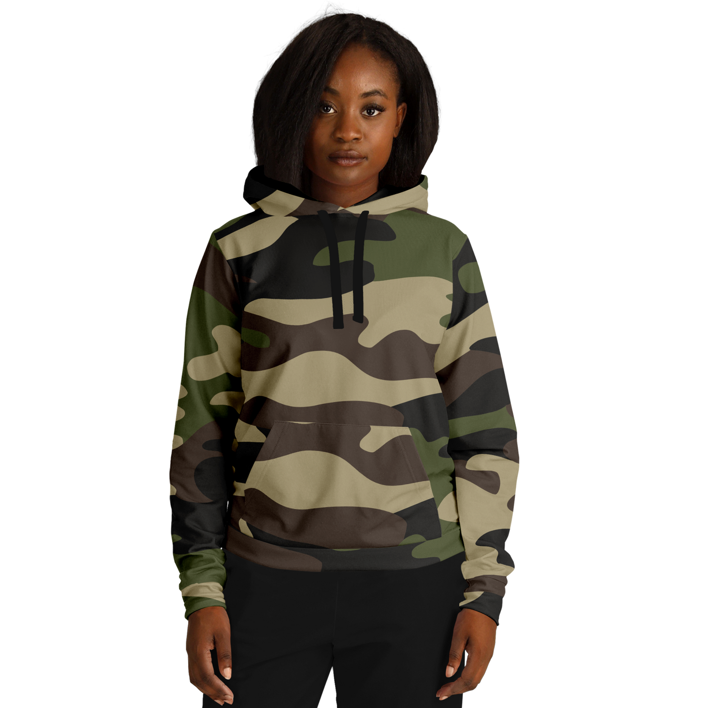 Camo Hoodie | Classic Green Camouflage Pullover