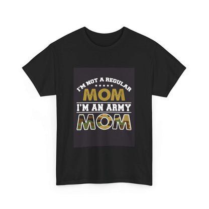 T-shirt « Je suis une maman militaire » | T-shirt en coton épais 2025