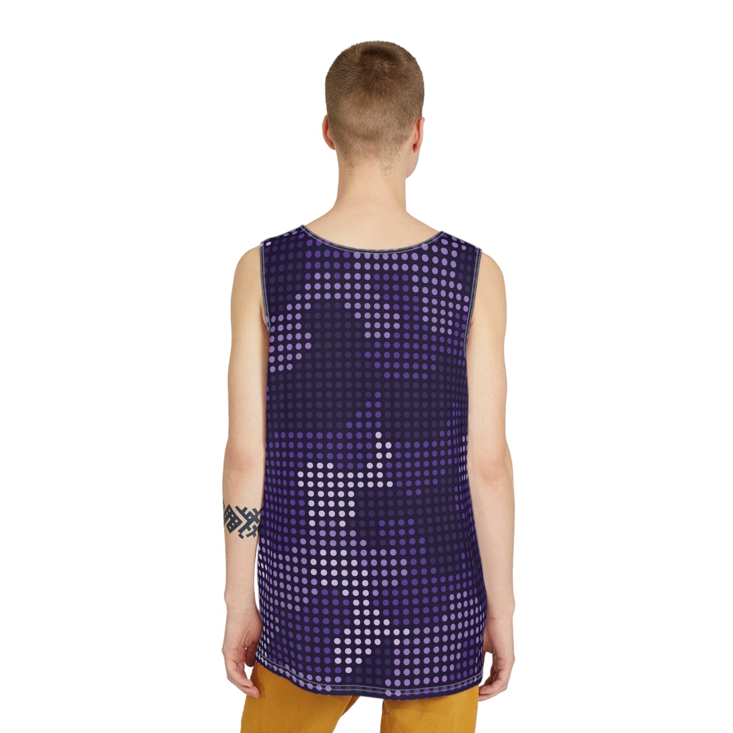 Men's Camo Tank Top | Blue LED Camouflage | Loose Fit