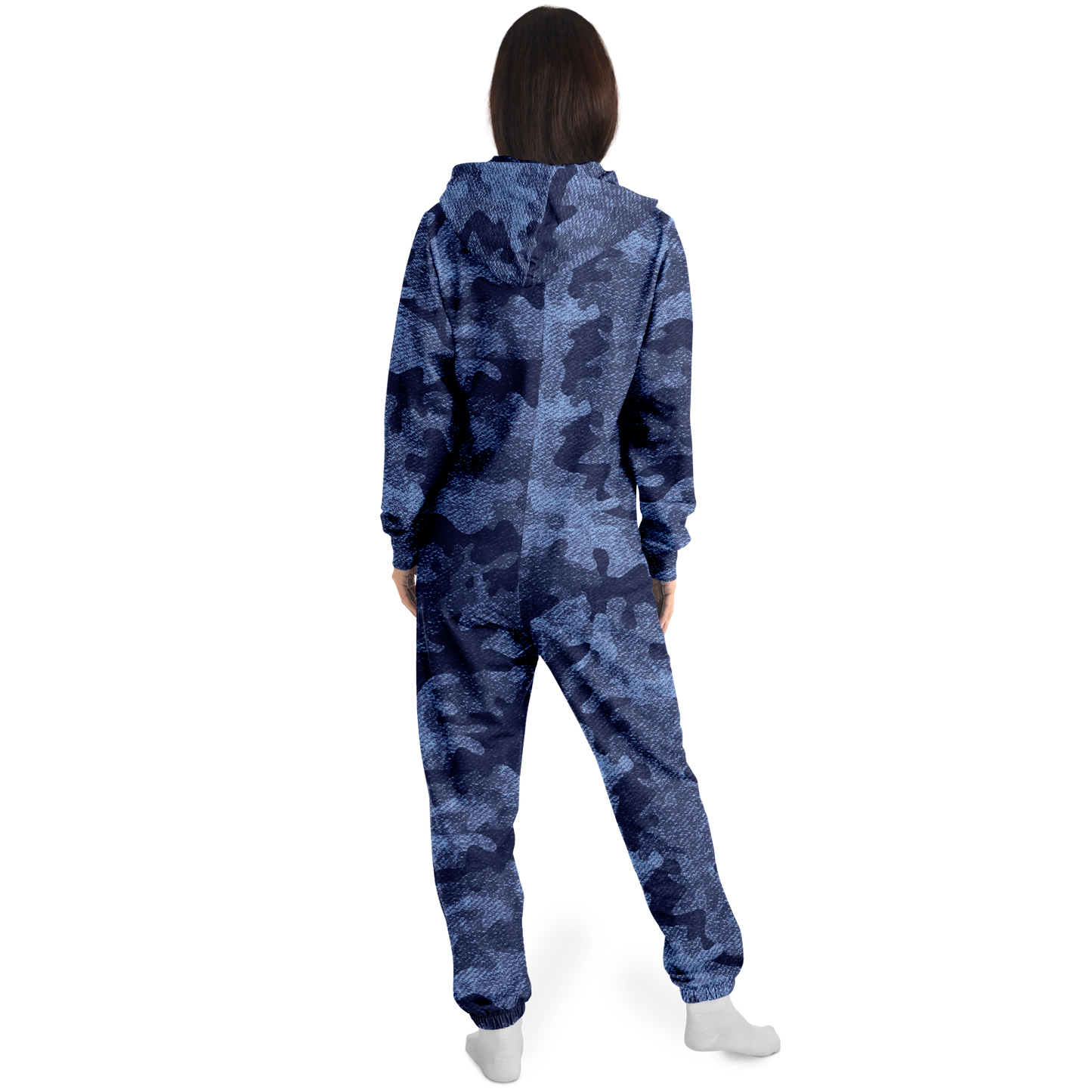 Camo Onesie | Denim Blue Camouflage