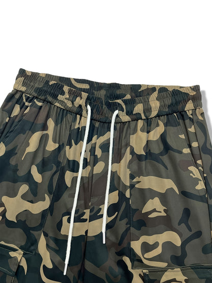 Men's Camo Cargo Pants | Loose Fit, Multi-Pocket Design