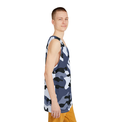 Men's Camo Tank Top | Light Blue Camouflage | Loose Fit