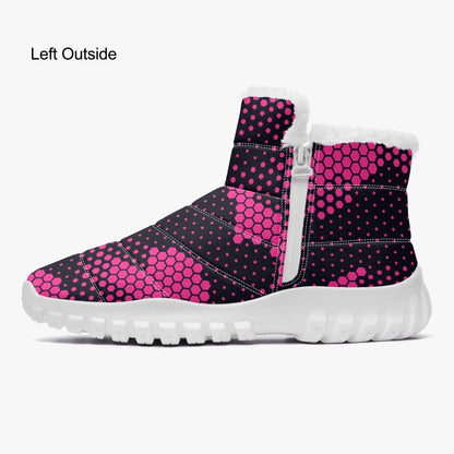 Camo Boots | Cotton-pad Fur Zipper Up | Digital Pink