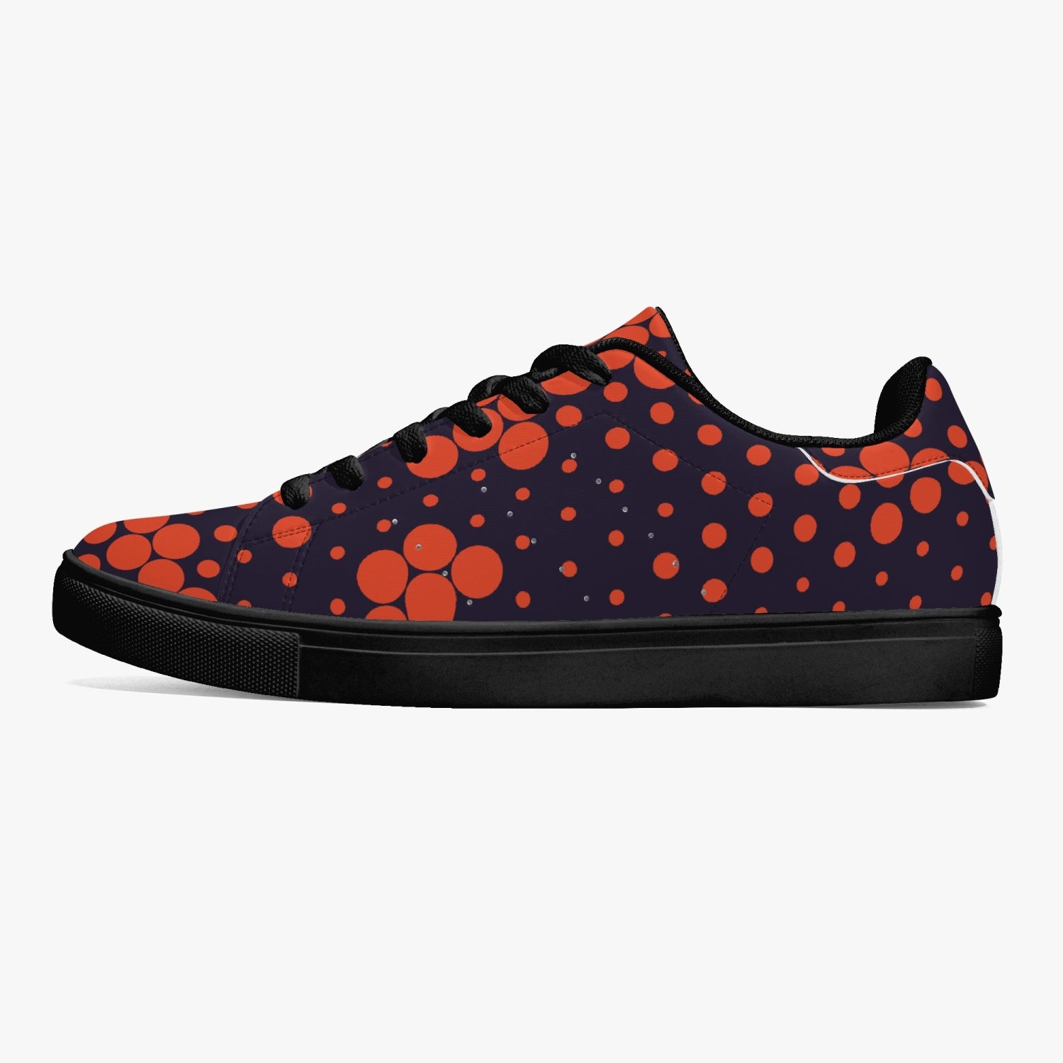 Camo Sneakers | Classic Low-Top | Orange & Blue Digital