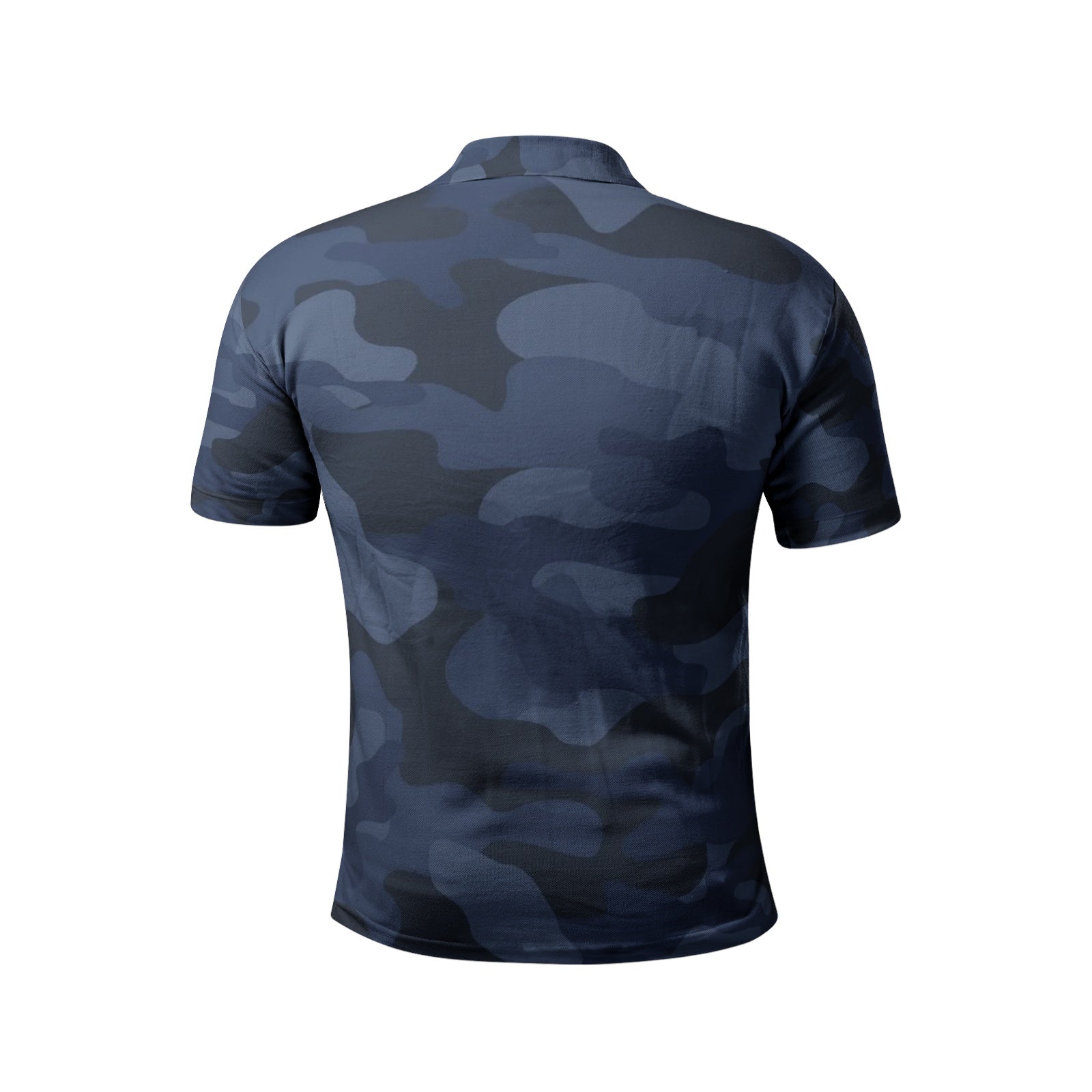 Camo Golf Shirt | Deep Blue Camouflage