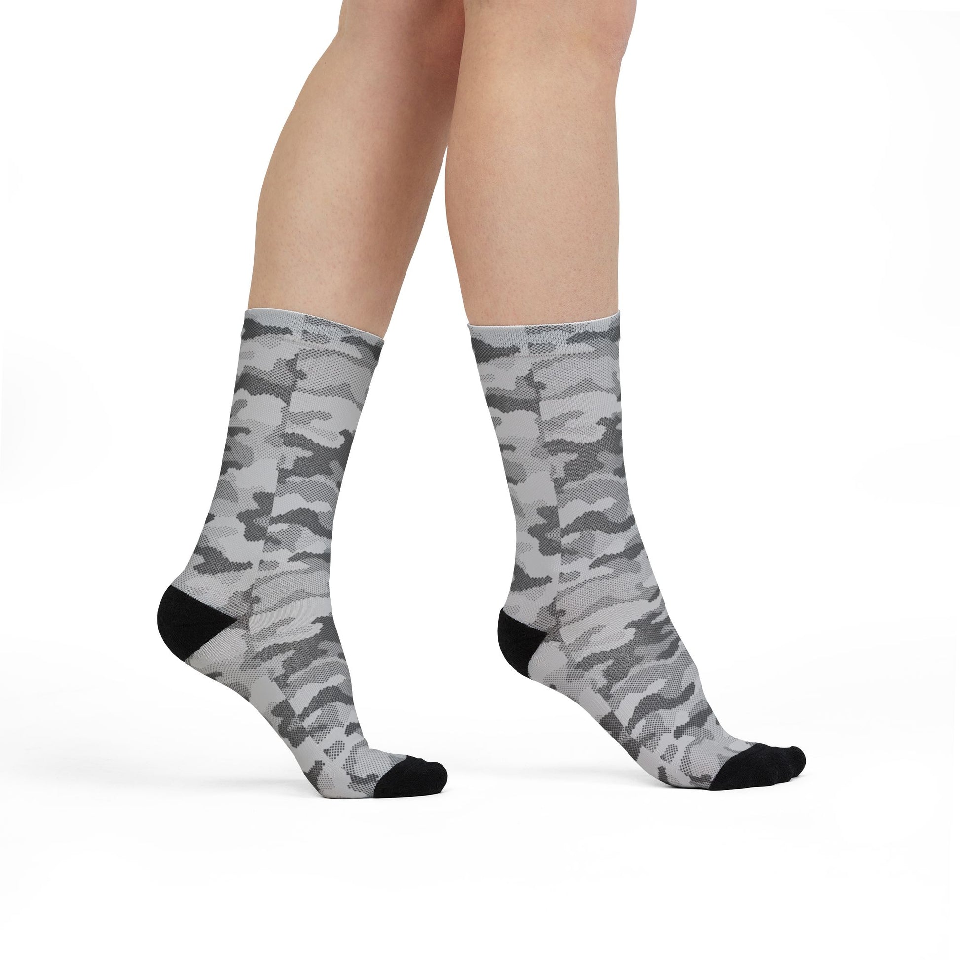 Camo Socks | Gray Digital | Sublimation Crew