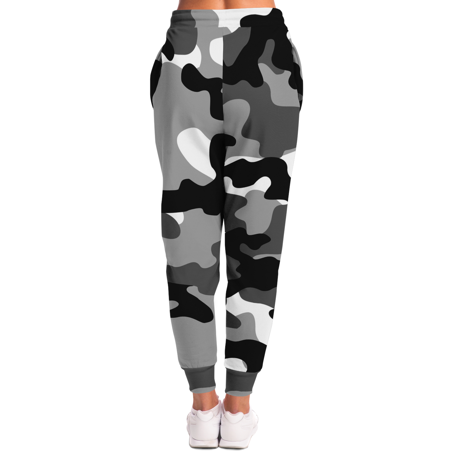 Camo Sweatpants | Unisex | Black, White & Gray Camouflage