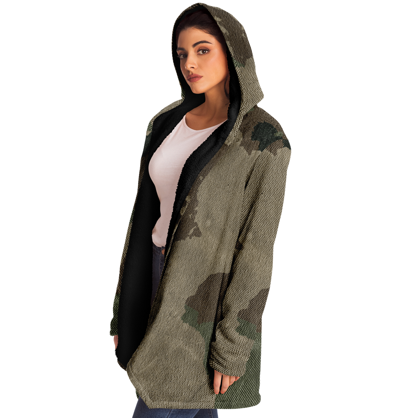 Camo Cloak | Dirty Brown Camouflage | Microfleece