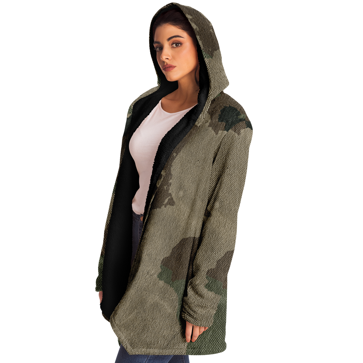 Camo Cloak | Dirty Brown Camouflage | Microfleece