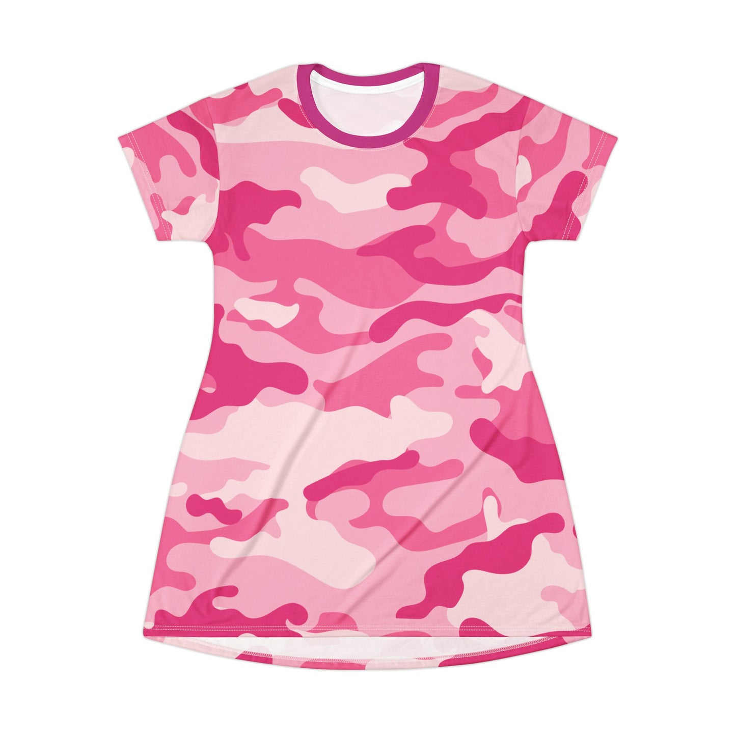 Camo T-Shirt Dress | Lavender Pink Camouflage