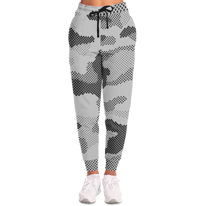 Camo Joggers | Unisex | Black & White Digital