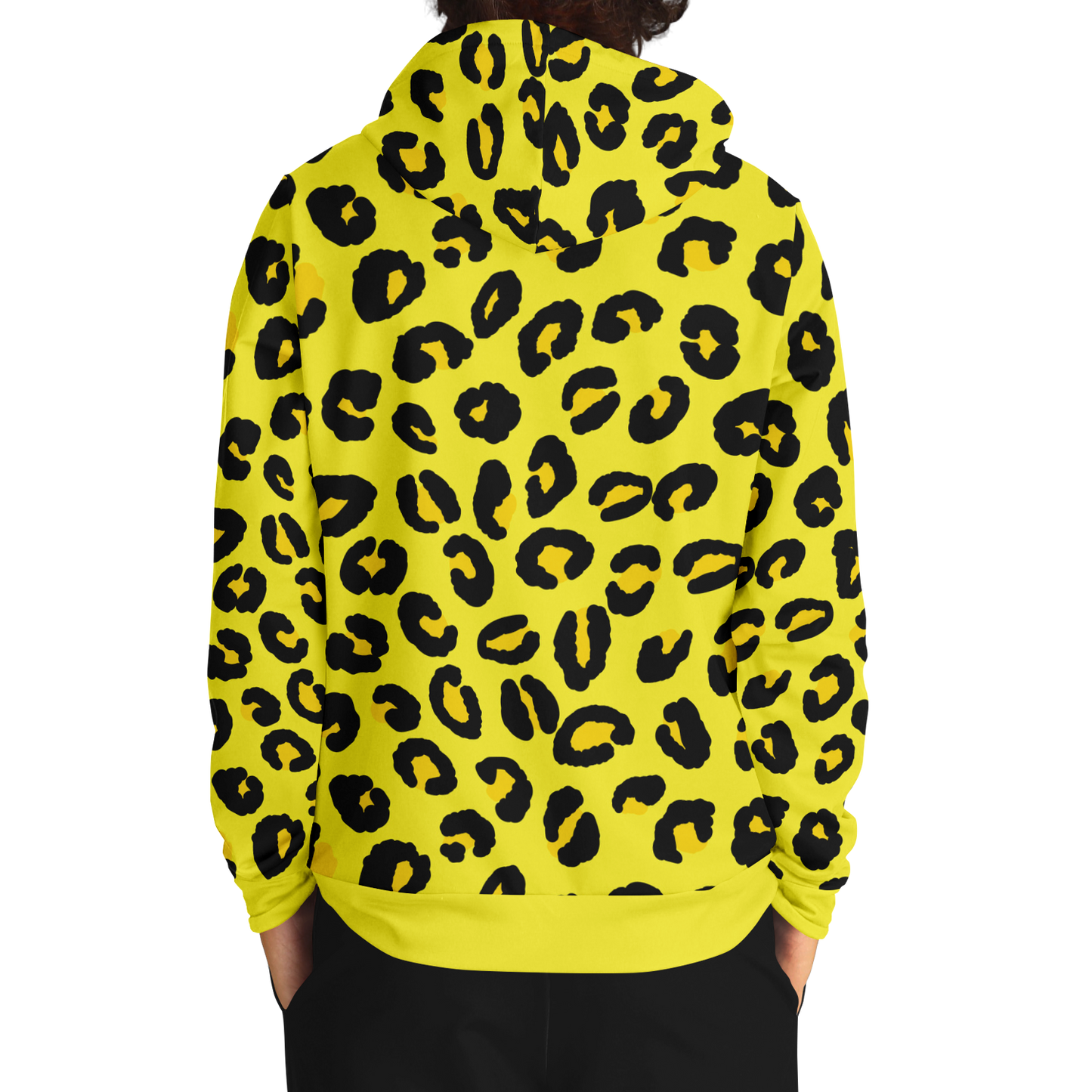 Leopard Hoodie | Black and Yellow Pattern | Unisex