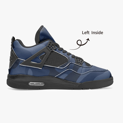 Camo Jordans AJ4 | Deep Blue Camouflage