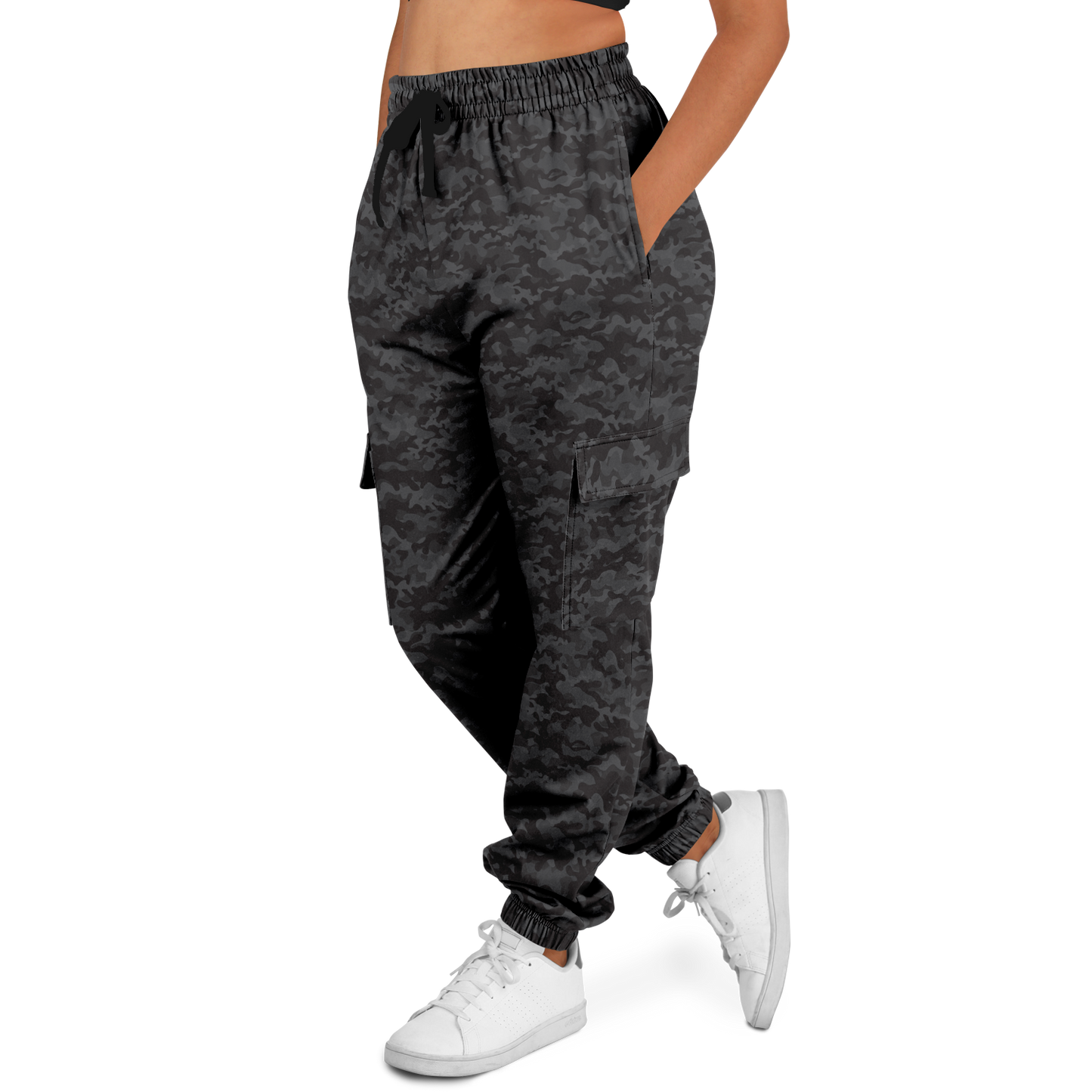 Black Camo Cargo Pants | Classic Army Camouflage | Unisex