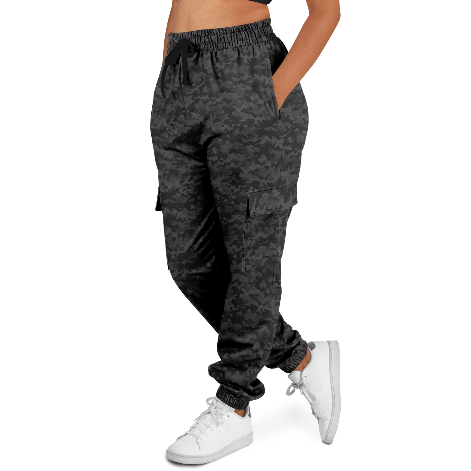 Black Camo Cargo Pants | Classic Army Camouflage | Unisex