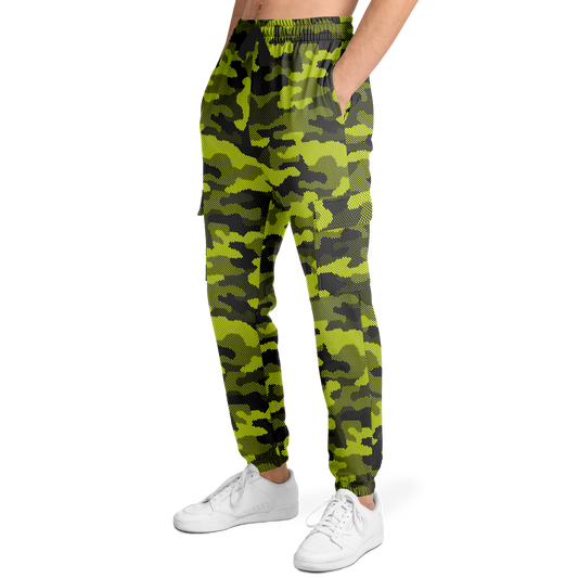 Green Dotted Camo Cargo Pants | Unisex