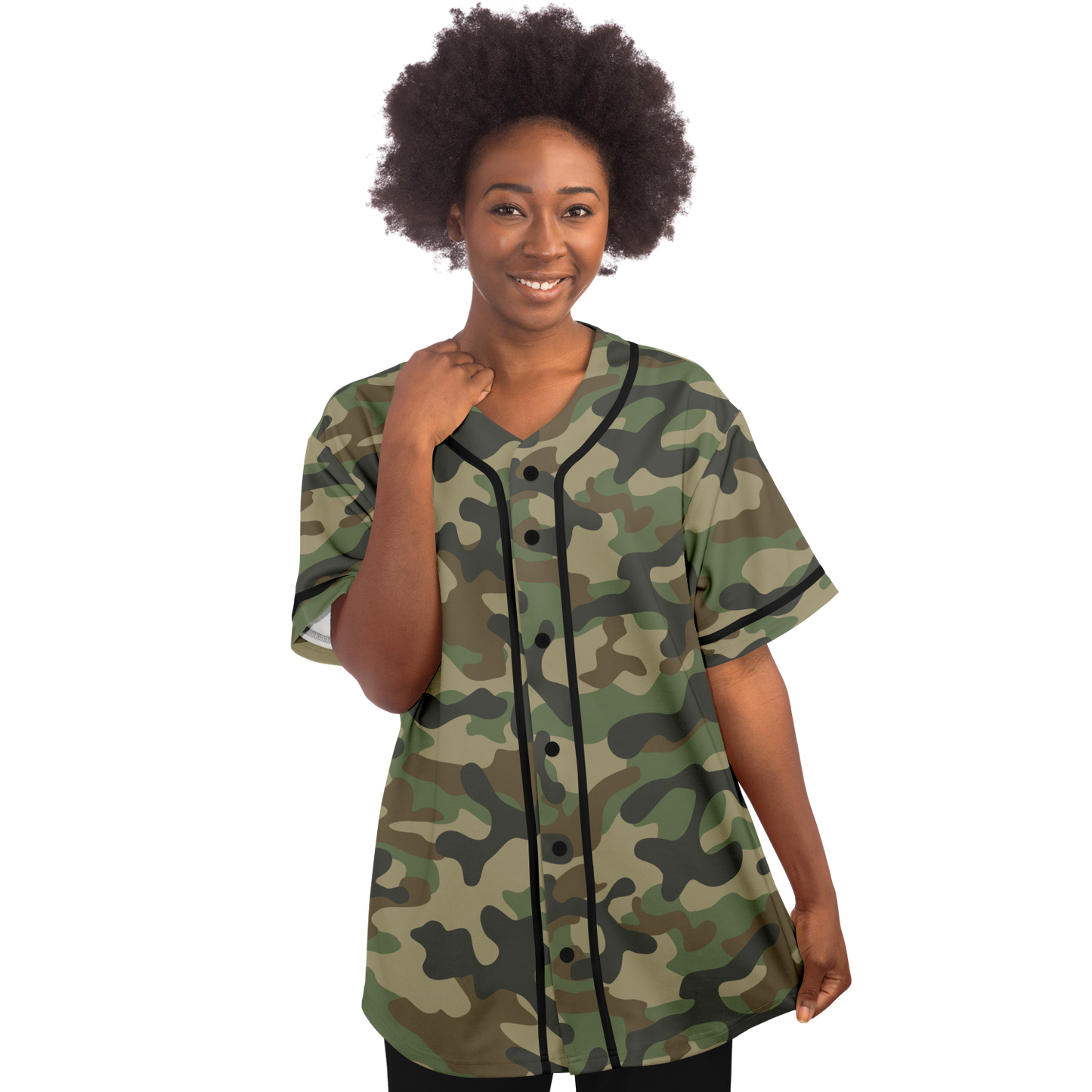 Camo Baseball Jersey | Military Brown Camouflage