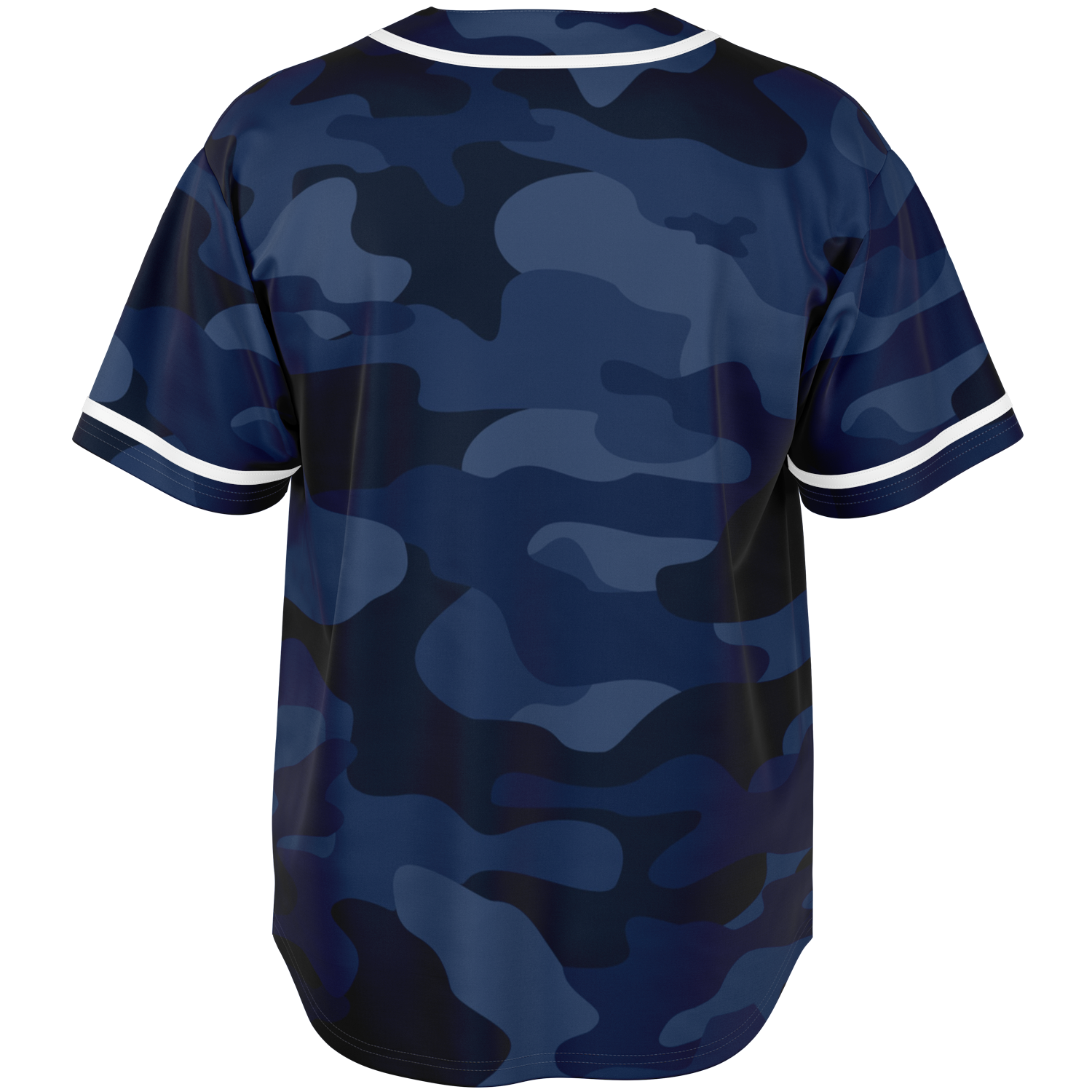 Camo Baseball Jersey | Deep Blue Camouflage