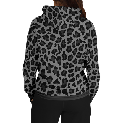 Leopard Hoodie | Black and Gray Pattern | Unisex