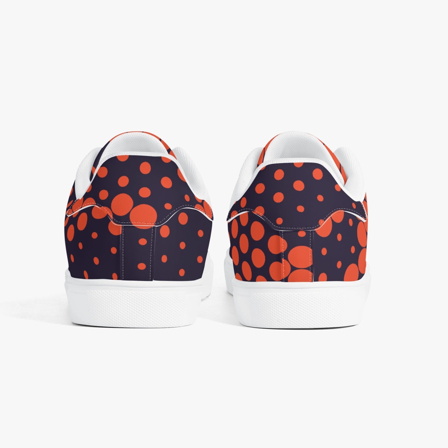 Camo Sneakers | Classic Low-Top | Orange & Blue Digital