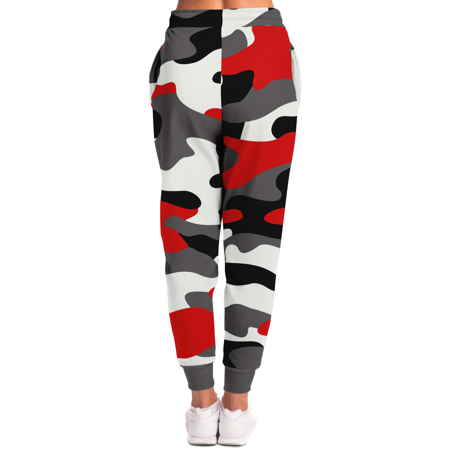 Camo Joggers | Unisex | Red, Black & White