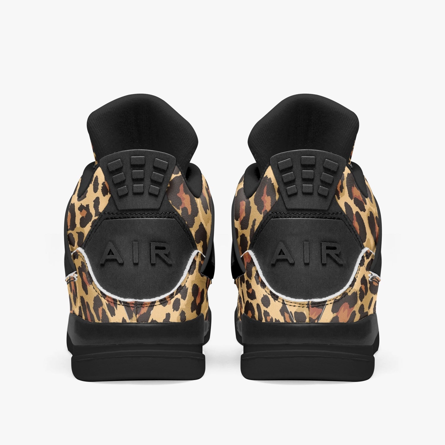 Leopard Jordans AJ4 | Classic Brown and Black Pattern