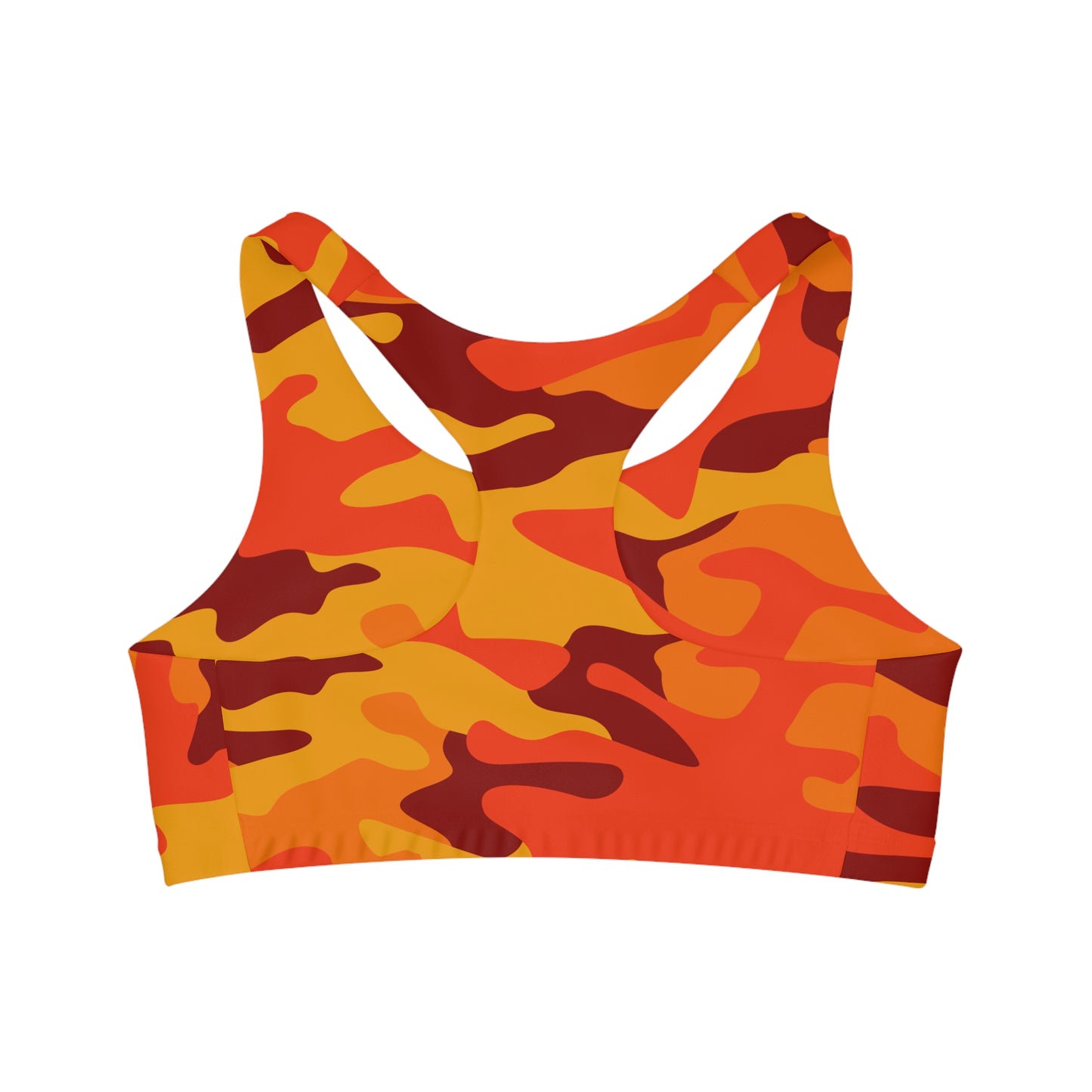 Camo Bra | Orange & Red Sports Camouflage