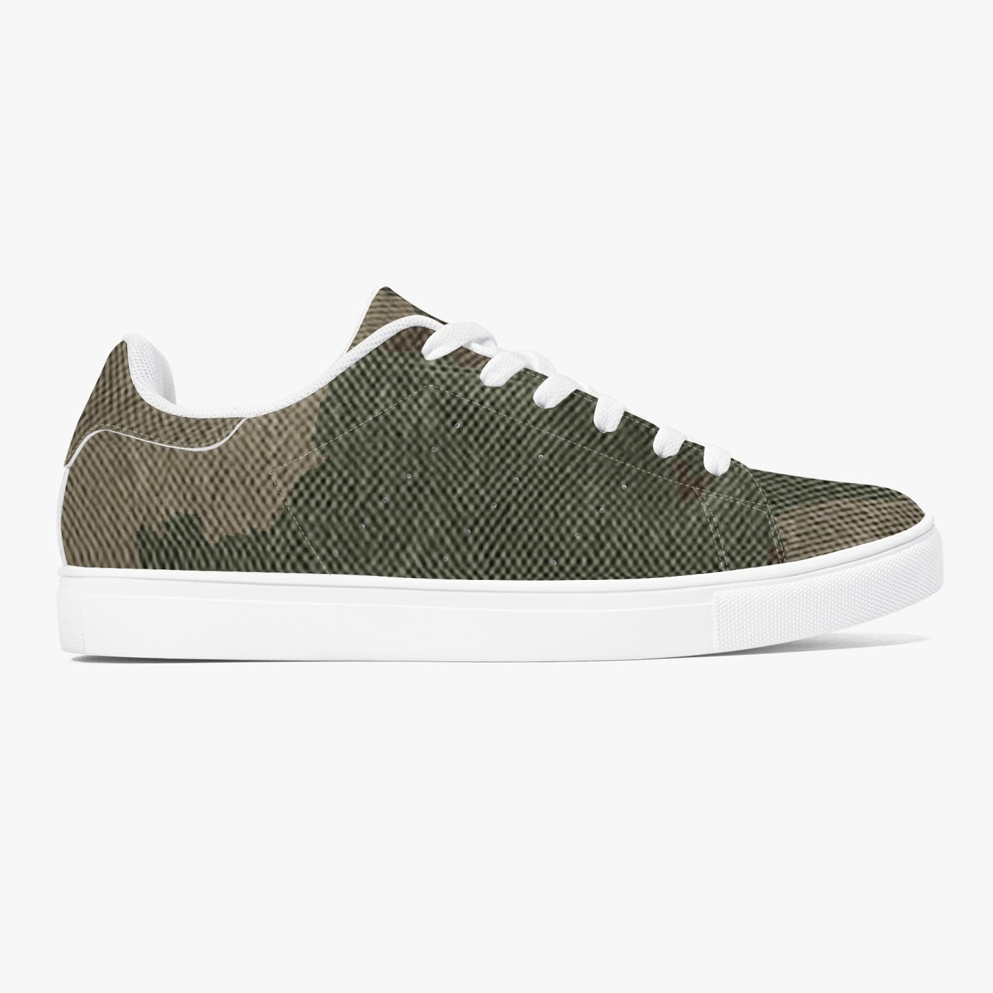 Camo Sneakers | Classic Low-Top Leather | Dirty Brown