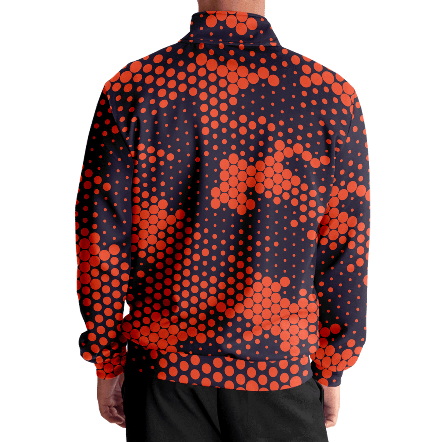 Camo Track Jacket | Orange & Blue Digital Camouflage