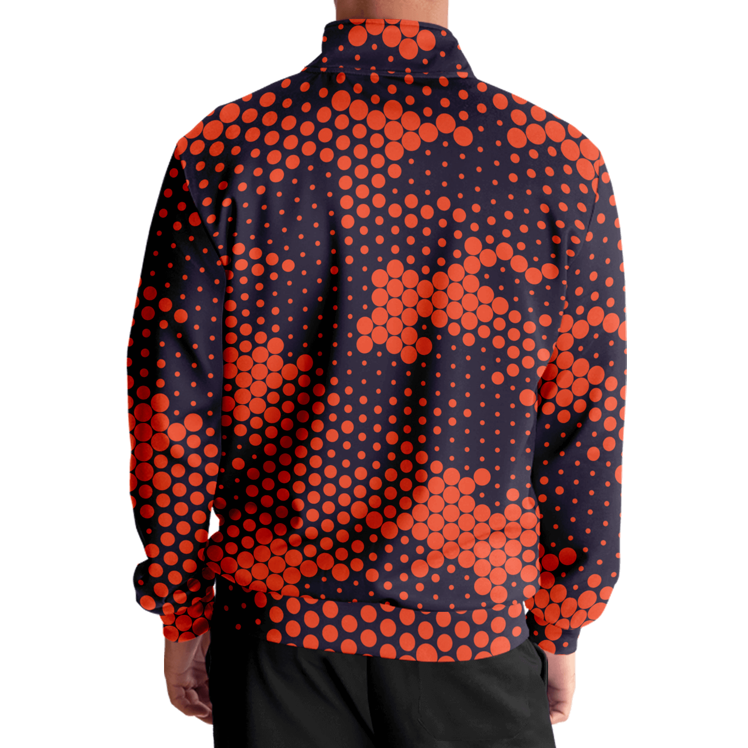 Camo Track Jacket | Orange & Blue Digital Camouflage