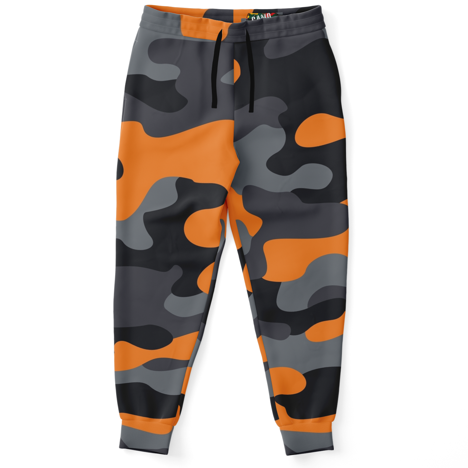 Camo Joggers | Unisex | Orange, Black & Gray