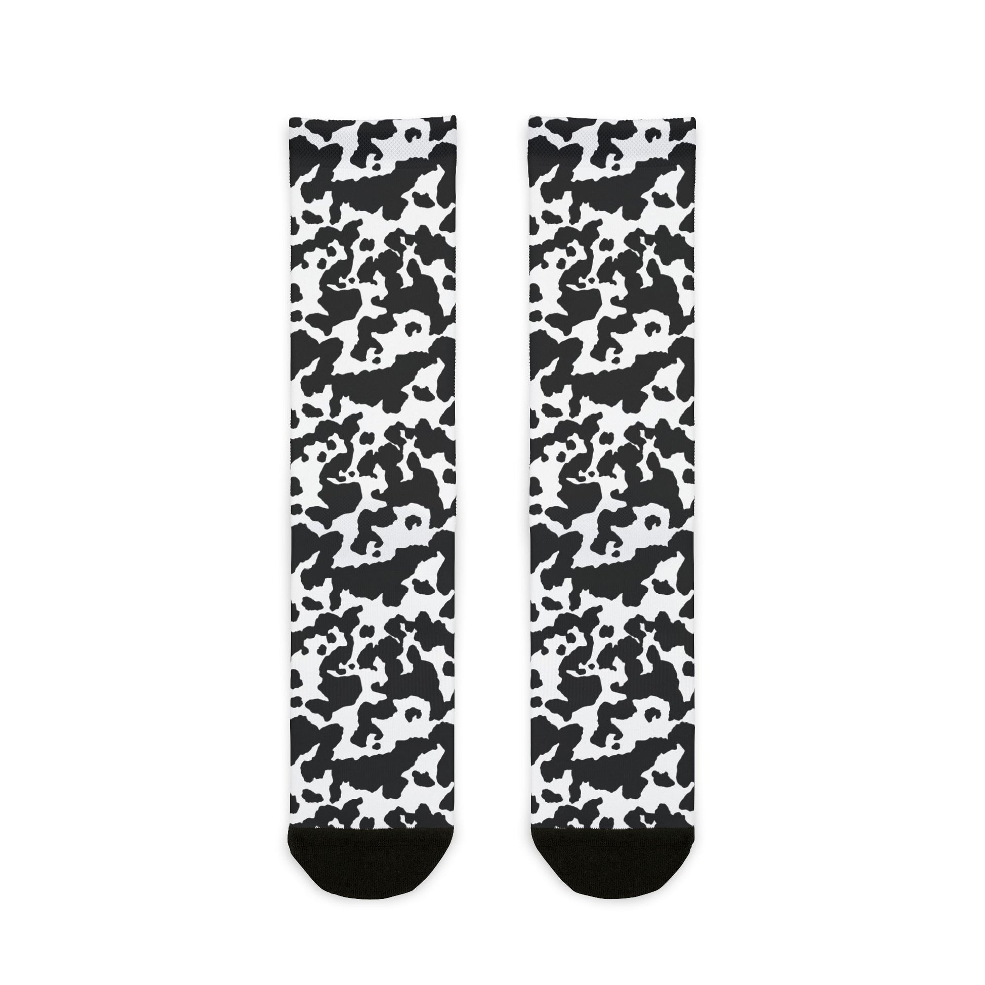 Camo Socks | Black & White | Sublimation Crew