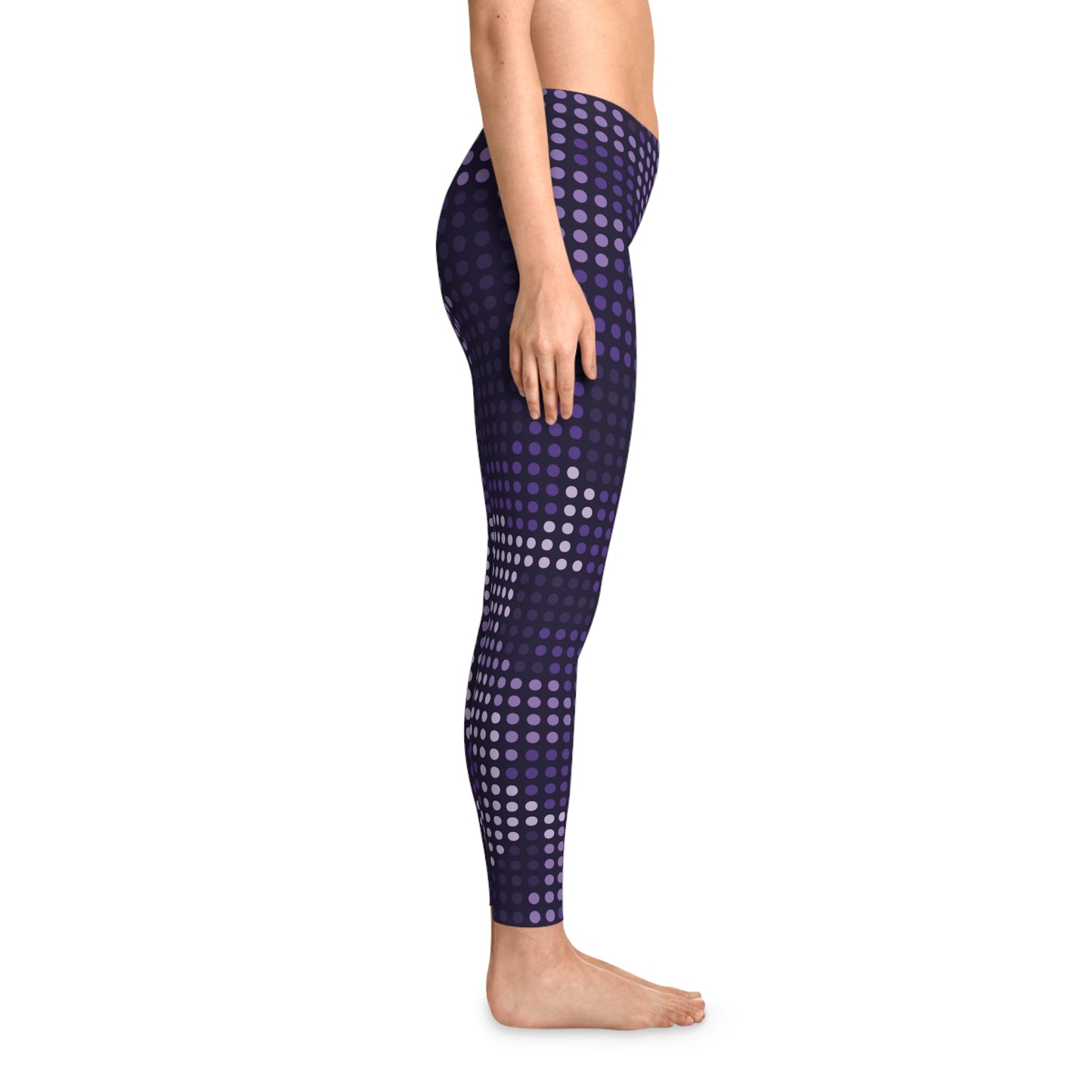 Blue Led Camo Leggings For Women | Mid Waist Fit