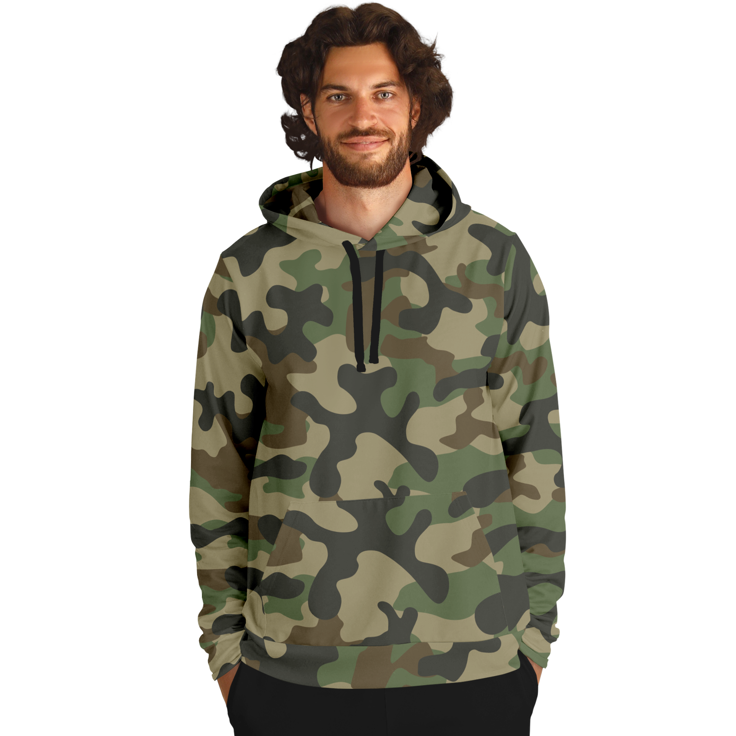 Camo Hoodie | Military Brown Camouflage