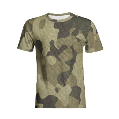 Camo T-shirt | Cotton | Unisex | Green Fabric Camouflage