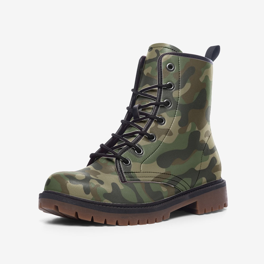 Camo Boots | Leather Camouflage in Military Brown