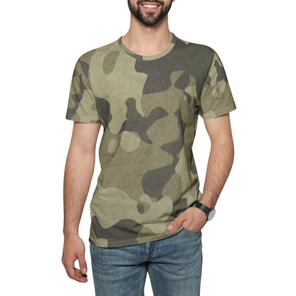 Camo T-shirt | Cotton | Unisex | Green Fabric Camouflage