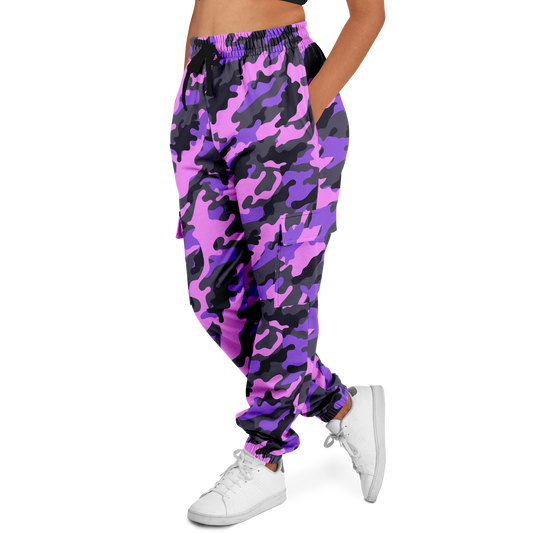 Pink Camo Cargo Pants | Black & Indigo | Unisex