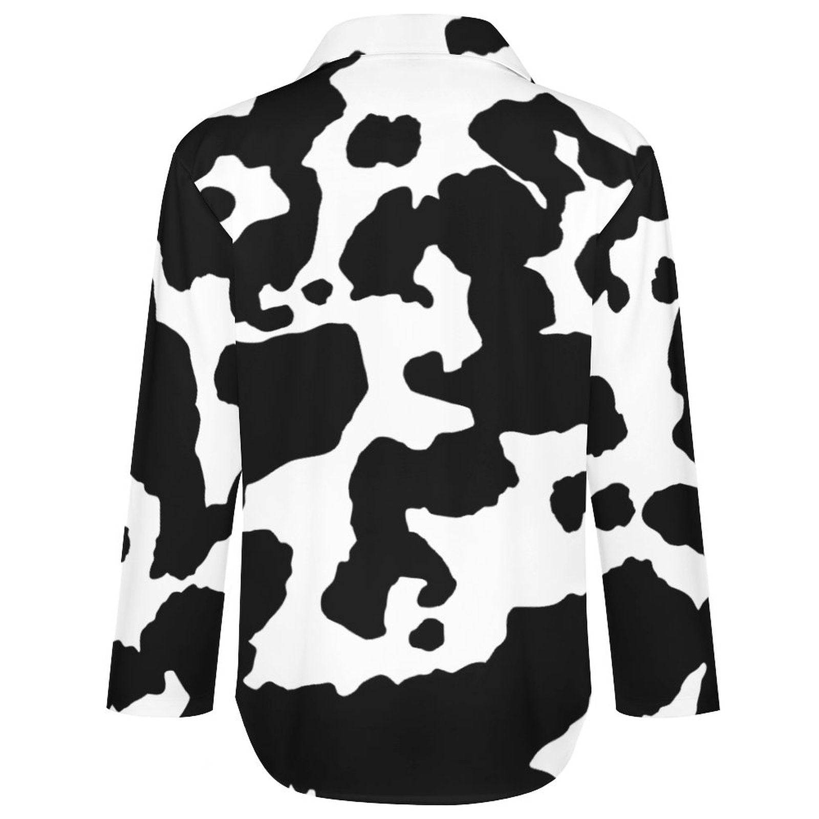 Women's Button-Up Camo Shirt | Black & White