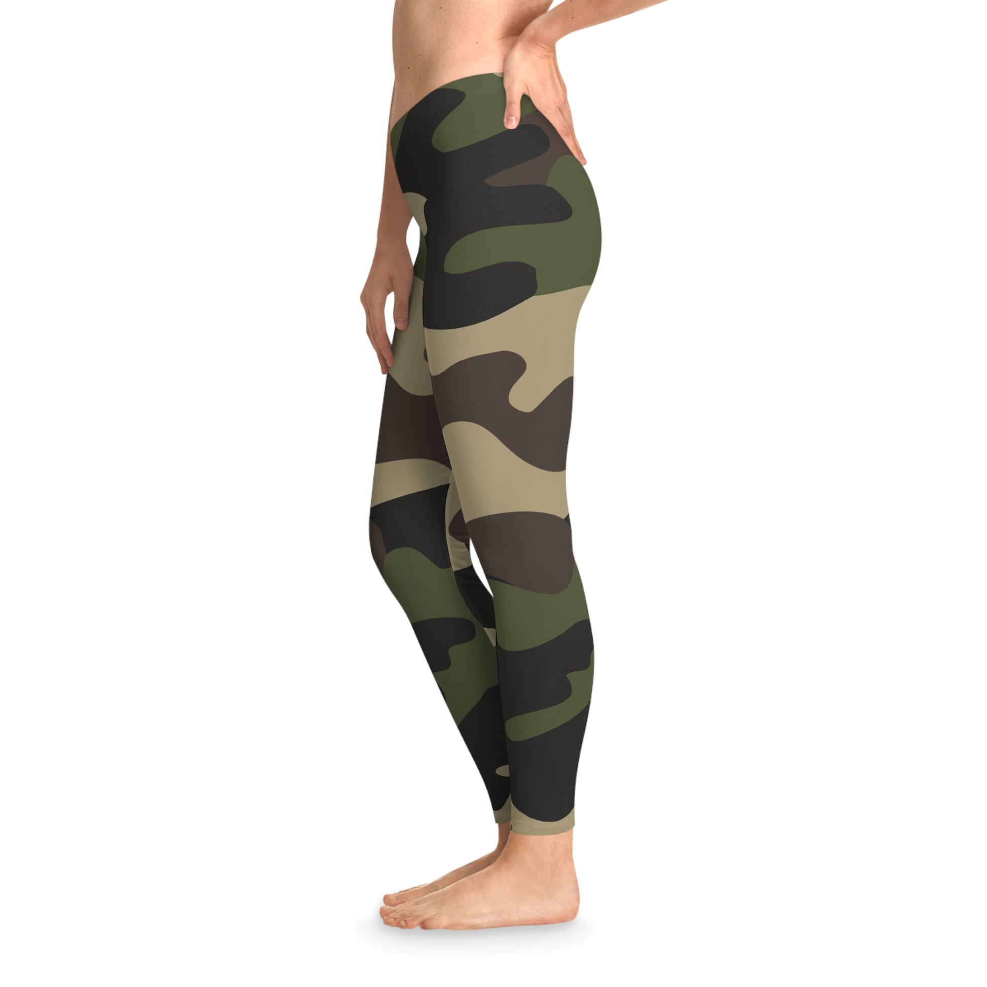 Green Camo Leggings For Women | Classic Camouflage