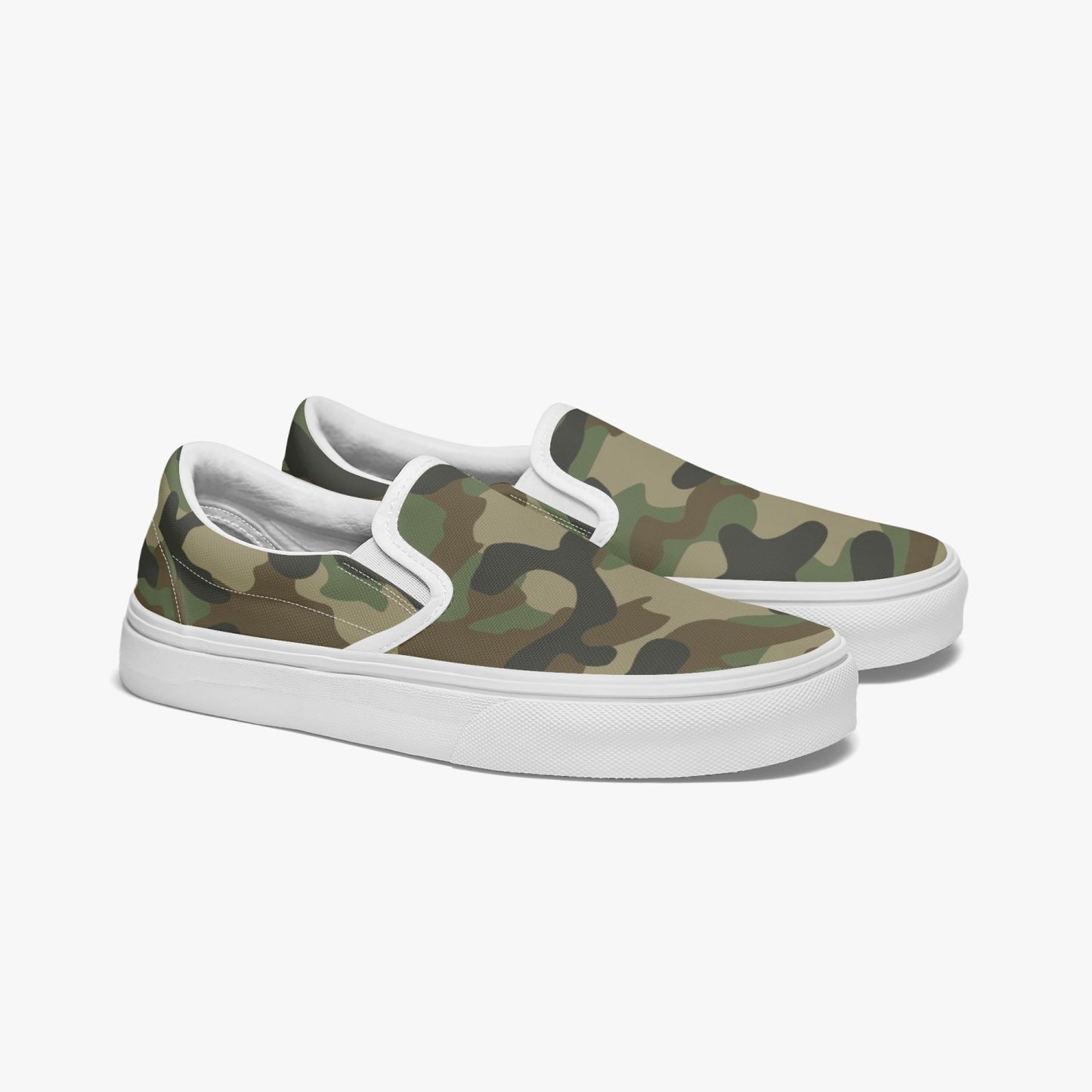 Camo Slip-On Shoes | Military Brown Camouflage