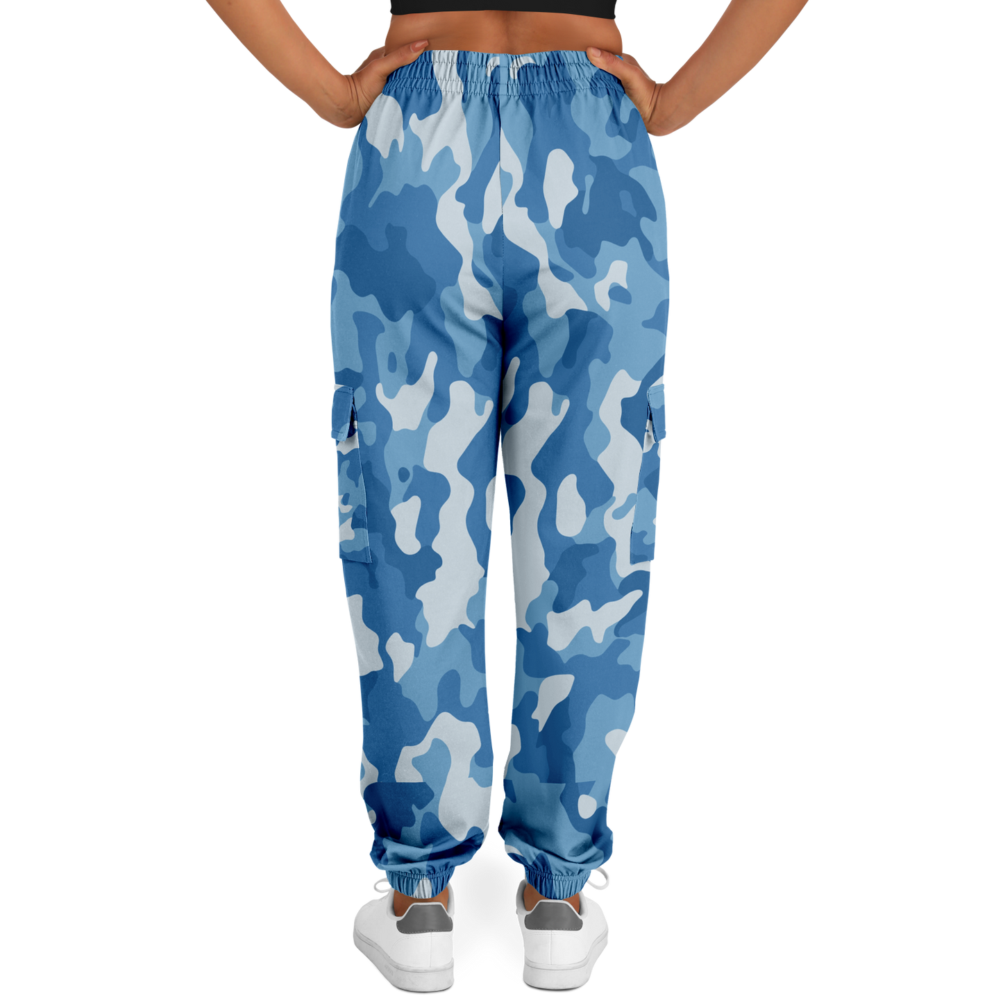 Military Blue Camo Cargo Sweatpants | Unisex