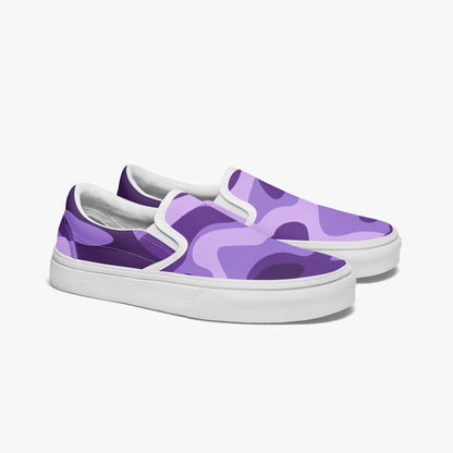 Camo Slip-On Shoes | Purple, Blue and Mauve