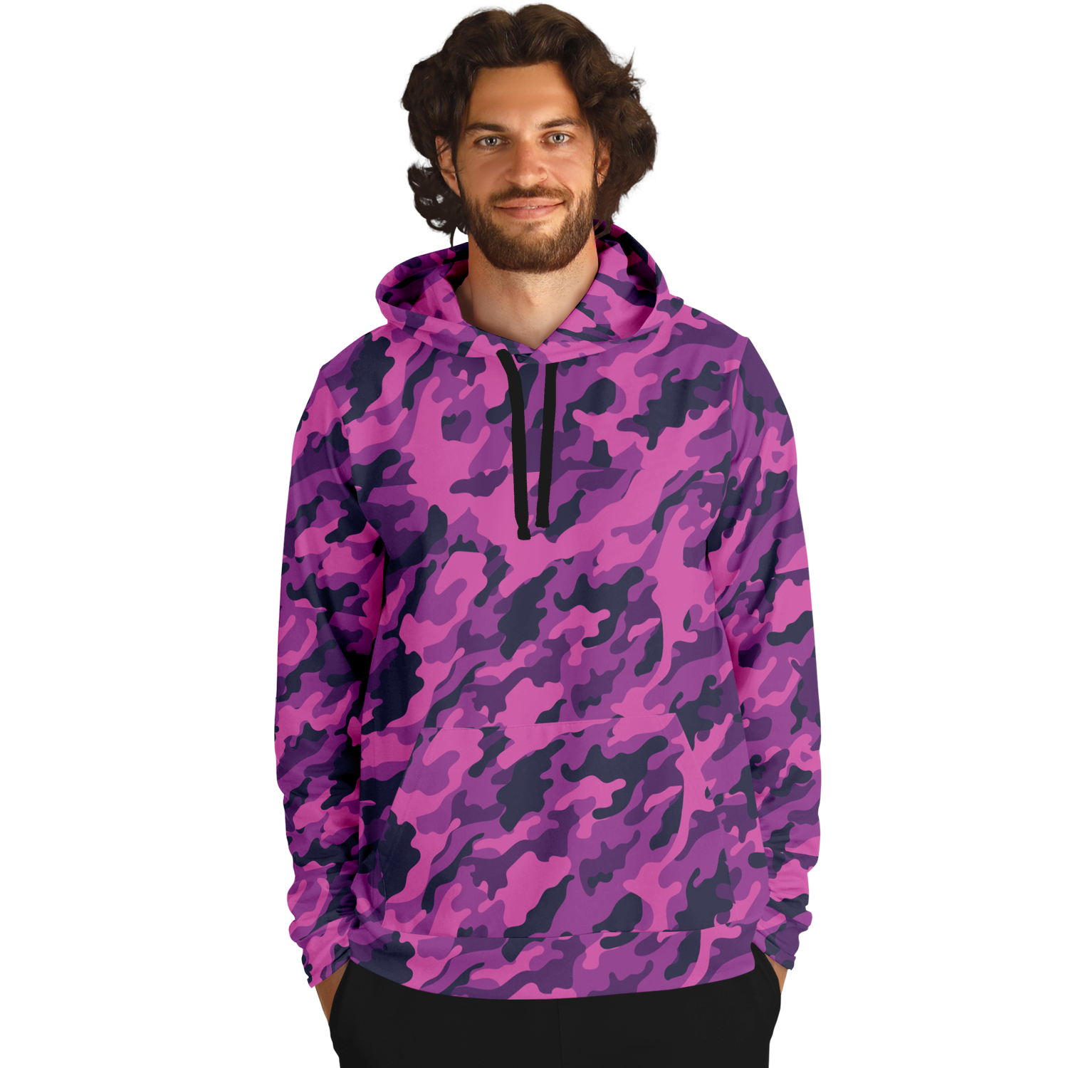 Shop Pink Camo Hoodie Blue Magenta Mixed Camouflage