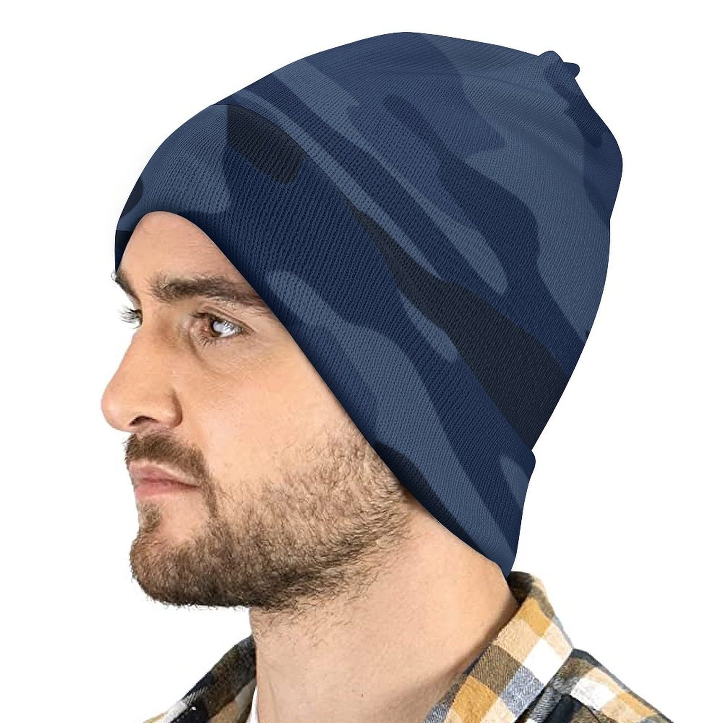 Camo Beanie | Deep Blue Camouflage