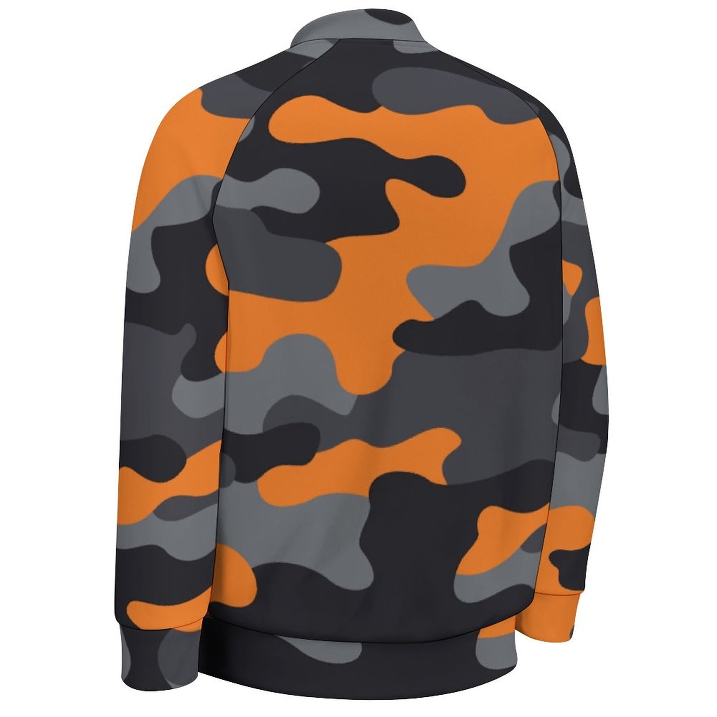 Men's Camo Jacket | Orange, Gray & Black Camouflage