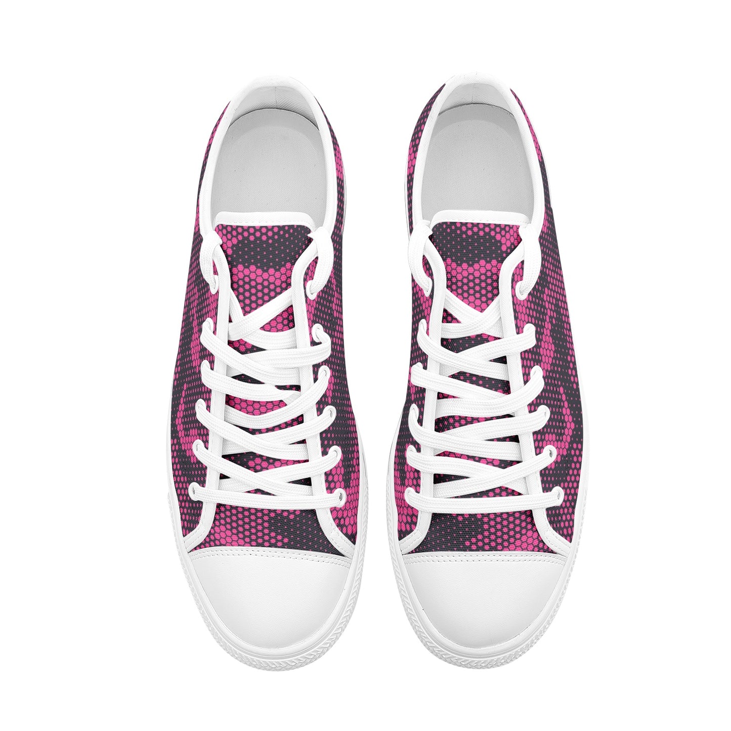 Camo Shoes | Low Top Canvas | Digital Pink Camouflage